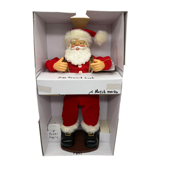 Jingle Bell Rock Santa Animated Musical Dancing Santa Claus...